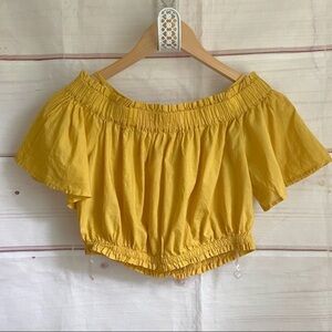 Off Shoulder Crop Top